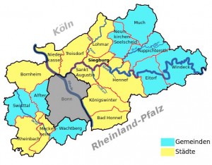 Karte Rhein-Sieg-Kreis